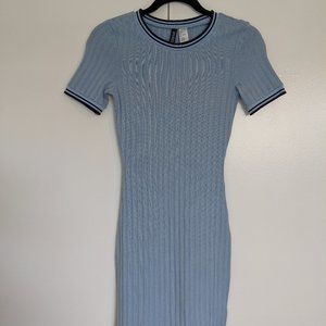Blue short sleeve sweater dress from H&M